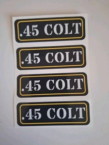 (4) Adhesive Vinyl Sticker Decal Labels For Ammo Ammunition Cans. .45 COLT - Picture 1 of 4