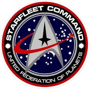Star Trek Starfleet Ship Logo Vinyl Sticker Decal Car Truck Laptop Window SIZES - Picture 1 of 2
