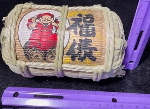 Bolsa de Arroz Daikoku Fukudawara Bolsa de Almacenamiento de Arroz Suerte Pacas de Arroz Período Edo De Colección - Imagen 1 de 6