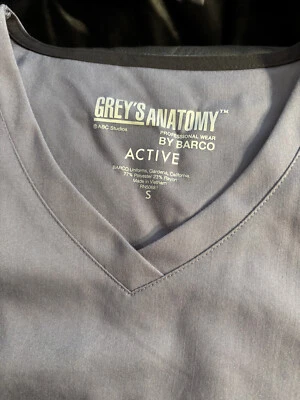 Grey's Anatomy scrubs shirt size XXS new w tags gray Studio wardrobe - Image 1 of 4