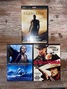 Gladiator / Master & Commander / 3:10 To Yuma - Russell Crowe (3) Action DVD Lot - Picture 1 of 2