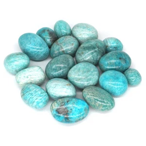 200g Natural Russia Amazonite Crystal Healing Reiki Tumbled Bulk Mineral Stone - Picture 1 of 4