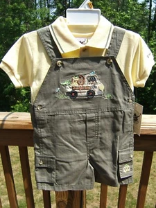 Good Lad Apparel Jungle Tour Overall Shorts 3T - Picture 1 of 5