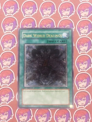 Yugioh - STON-EN038 Dark World Dealings - Ultimate Rare - 1st - LP - Image 1 of 4