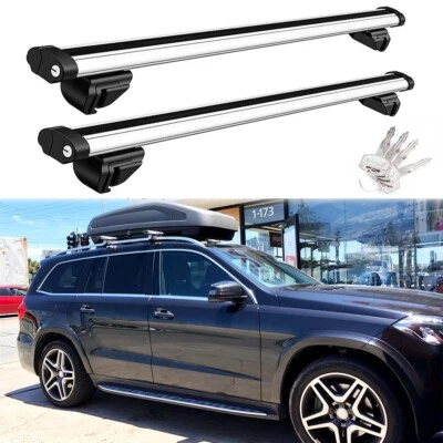 Barras transversales de techo 53" porta kayaks de carga para Mercedes-Benz GLS450 GLS580 Foto 1 de 4