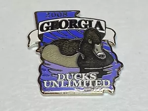 Old Vintage Ducks Unlimited DU Lapel Vest Hat Jacket Pin Badge Tack Georgia 2008 - Picture 1 of 2