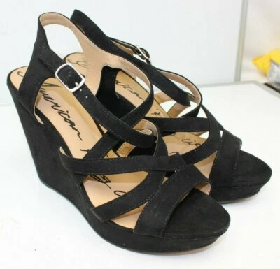 American Rag Arielle Womens Black Open Toe Wedge Platform Sandals Size:9M NEW  - Image 1 of 4