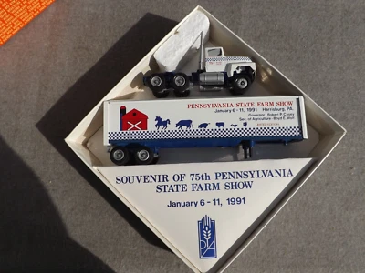 Remolque tractor camión fundido a presión Winross 75th Pa State Farm Show 1991 agricultura Foto 1 de 4