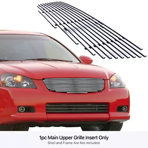 Fits 2005-2006 Nissan Altima Upper Stainless Steel Chrome Billet Grille Insert - Bild 1 von 7