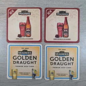 Magners 4 x Vintage Beer Mats Pub Bar Coaster Breweriana - Picture 1 of 9