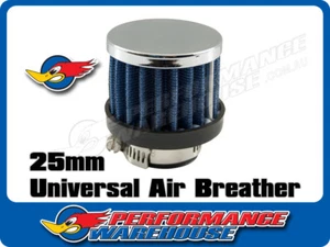 25mm Oil Catch Tank Crankcase Vent/Valve Breather Intake Round Air Filter - Picture 1 of 2