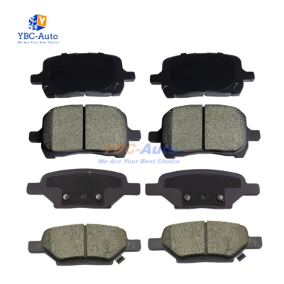 Front and Rear Brake Pads for Pontiac G6 G5 Saturn Aura 2004-2012 Chevy Malibu - Imagem 1 de 4