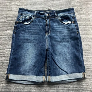 Judy Blue Shorts Größe XL Damen Bermuda Mid Rise Medium Wash Blau Denim - Bild 1 von 8
