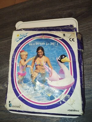 vintage inflatable toy intex swan ring - Image 1 of 4