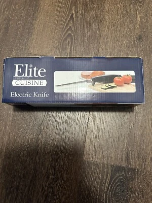 Cuchillo eléctrico Elite Cuisine de 2 hojas de acero inoxidable nuevo Foto 1 de 2