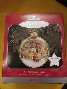 Hallmark Keepsake Ornament Thomas Kinkade Painter of Light St Nicholas Circle 98 - Picture 1 of 1