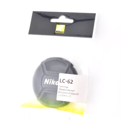 Brand New Nikon LC-62 62mm Snap-on Genuine Front Lens Cap Camera Cover Accessory - Image 1 of 4