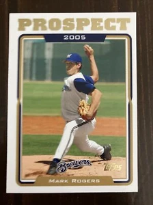 2005 TOPPS MARK ROGERS MILWAUKEE BREWERS Rookie #UH104 - Picture 1 of 2