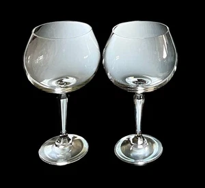 Set Of 2 Lenox Decor Clear Plain Decor 7.5” Balloon Wine Glass 20 oz. Excellent - Picture 1 of 8