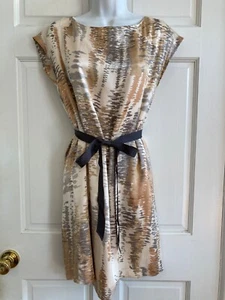 Club Monaco 100% Silk Multicolor Short Sleeve Dress Size S - Picture 1 of 8