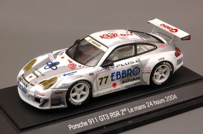 Ebbro EB43600 PORSCHE 911 GT3 RSR N.77 12th LM 2004 (2nd LMGT) KUROS.-ORIDO-NISH - Immagine 1 di 1