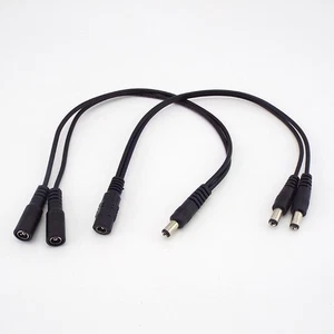 DC 1 male Female to 2 male cable 5.5x2.1mm Power Splitter cord for LED strip - Picture 1 of 9