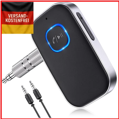 Glangeh Bluetooth 5.3 Adapter Auto, Upgraded Lärmminderung 3,5mm Aux Bluetoot...