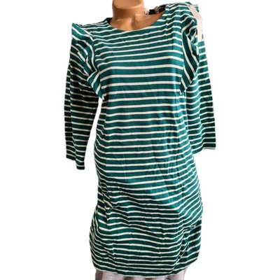Street One Kleid grün  weiß gestreift langarm (0 602) NEU - Bild 1 von 3