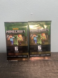 (2) 2024 Panini Minecraft Trading Cards Factory Sealed Retail Packs - Bild 1 von 2