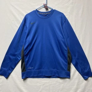 Nike Shirt Herren Large grau Therma-Fit 1/4 Zip Langarm Pullover Fleece gefüttert - Bild 1 von 12