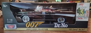 Motor Max 1:18 Series James Bond 007 Dr. No 1957 Chevy Bel Air Black - Picture 1 of 5