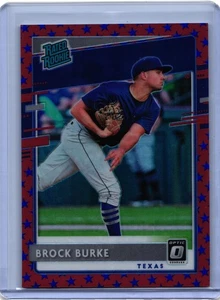 2020 Donruss Optic #40 Rated Rookie Red Blue Stars Prizm /45 Brock Burke RC - Bild 1 von 2