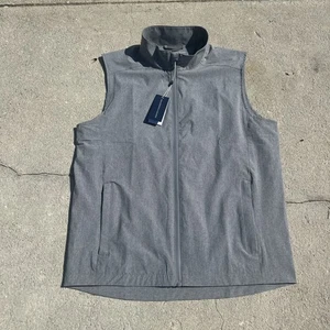 NEW Holderness & Bourne Conrad Vest Men’s Medium Golf Gray Wind Water Resistant - Picture 1 of 18