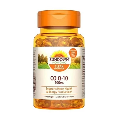 Sundown Vitamin CO Q-10 100mg saúde do coração 40 cápsulas gelatinosas - Imagem 1 de 4