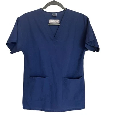 Medline Scrub Top Womens Small Blue - Image 1 of 4