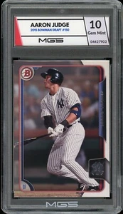 2015 Bowman Draft #150 Aaron Judge Rookie Card Classificata 10 MGS Gemma COME NUOVA RC - Foto 1 di 2