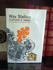 Way Station_Clifford Simak_HCDJ_1963_BCE_E40 Gutter Code_Ex-lib_Good - Picture 1 of 15