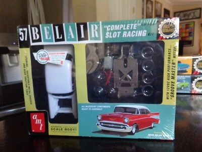 Chevrolet Bel Air 1957 kit de coche ranura AMT redondo 2 modelos 1/25 sellado Foto 1 de 4