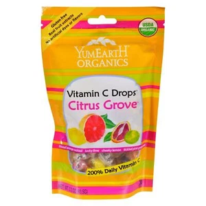 Yummy Earth Organic Vitamin C Drops - Citrus Grove - Case of 6 - 3.3 oz - Picture 1 of 1