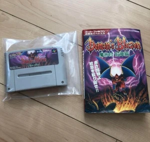 Demon's Blazon Demon's Crest and Strategy book Super Famicom USED From Japan F/S - Picture 1 of 3