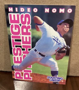 HIDEO NOMO 1996 KENNER STARTING LINEUP CARD (WHITE) - LOS ANGELES DODGERS - Picture 1 of 2