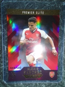 topps premier gold 2017/18 sanchez arsenal red parallel premier elite 24/25 ltd - Picture 1 of 2