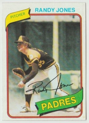 1980 Topps #305 Randy Jones Baseball Card San Diego Padres - Image 1 of 2