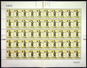 PORTUGUESE GUINEA: 1966 Full 10 x 5 Sheet 40c Soldiers - Unused Examples (74125)