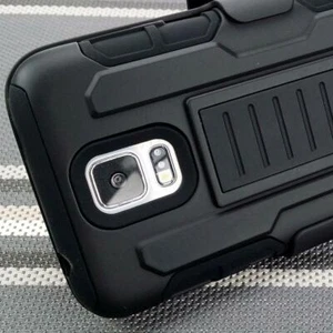Heavy Duty Military Grade Shockproof Hybrid Holster Case For Samsung Galaxy S5 - Picture 1 of 5