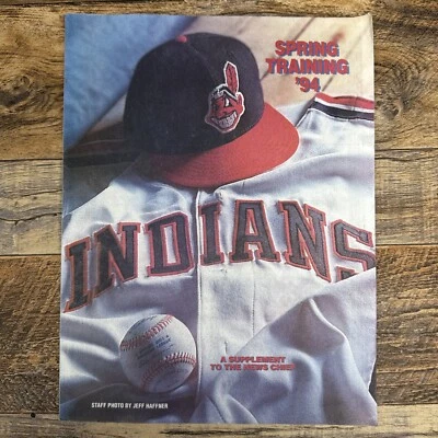 1994 MLB Cleveland Indians Spring Training News Chief Winter Haven Vintage - Image 1 of 3