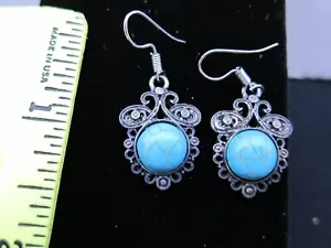Natural Turquoise earrings - Picture 1 of 1