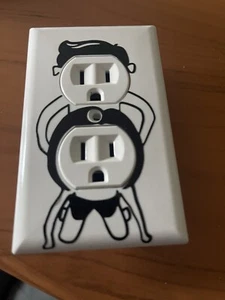 Naughty Funny Outlet Plate Cover Gag Gift Man Cave College - Picture 1 of 2