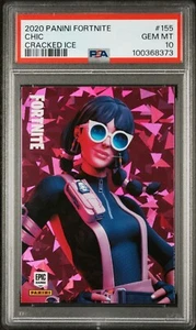 2020 Panini Fortnite Series 2 USA #155 Chic Cracked Ice PSA 10 GEM MINT - Picture 1 of 2