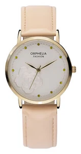 Orphelia Fashion Beżowy damski analogowy zegarek kwiat płatków OF711901 - Zdjęcie 1 z 6